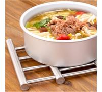 Risveglio Dessous de plat réglable en acier inoxydable extensible pour isolation, dessous de plat, table de cuisine, support d'assiette, 227 x 201 cm