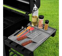 Risveglio Grand tapis de gril en silicone, support antidérapant pour ustensiles de barbecue avec canaux d'égouttement intégrés, organisateur de cuisine résistant à la chaleur, 40 x 29 cm