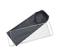 Risveglio Grille de barbecue en acier inoxydable anti-adhésive 38 x 12 cm | Ne convient pas pour la surface, démoulage facile des aliments, nettoyage simple, taille 38 x 12 cm, s'adapte à la plupart