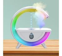 Risveglio Humidificateur anti-gravité 800 ml avec effet d'eau lévitante, brume froide, diffuseur USB de bureau, chambre à coucher, blanc
