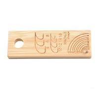 Risveglio Jauge rotative en bois, mesure la taille du crochet 4-16 et le hackle 4-22, compatible avec la plupart des tiges d'étau, pour compact