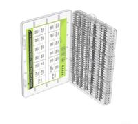 Risveglio Kit de fusibles en verre 360 pièces 5 x 20 mm 6 x 30 mm | 360 pièces au total, tailles mixtes de 5 x 20 mm et 6 x 30 mm, type de soufflage rapide, boîte de rangement organisée