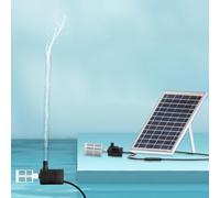 Risveglio Kit de panneau solaire 10 W et pompe de 240 l/h avec support pour | Ensemble de panneaux solaires 9 V 10 W avec pompe à eau de levage de 2,5 m pour bassin extérieur