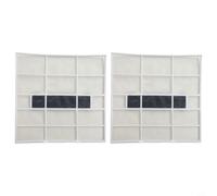 Risveglio Lot de 2 filets de filtre à poussière pour unité intérieure AC, écran de protection de sortie d'air, maille plastique durable, ajustement convivial, 2 pièces (32,3 x 31,8)