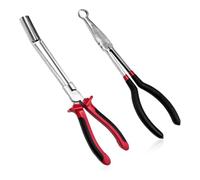 Risveglio Lot de 2 pinces à long manche pour enlever les fils du moteur en acier à haute teneur en carbone avec manchon de manutention de bobine