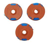 Risveglio Lot de 3 bobines et fil pour débroussailleuse GGT4401 GGT4502 GGT600A1 GT25 350 W GT30 GGT450A1 450 W 2 mm x 5 m pour cordon d'alimentation automatique