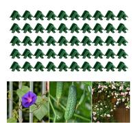 Risveglio Lot de 50 clips de support pour plantes en forme de U - Piquets de 8 mm - Connecteurs en polypropylène - Pour filet de cage à fruits et membrane de serre