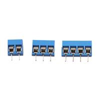 Risveglio Lot de 50 connecteurs de bornier à vis, pas de 5 mm, 2P, 3P, 4 | Lot de connecteurs de fils PCB 10 A 300 V avec contacts en cuivre étamé pour coque ignifuge PA66 pour modules électroniques