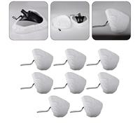 Risveglio Lot de 8 chiffons de nettoyage réutilisables en microfibre pour balai triangulaire Neo Moolan, lavables en machine, 26,9 x 21,1 cm
