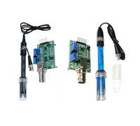 Risveglio Module de capteur de pH 0-14 pour sonde BNC Electrode Arduino | Kit de test et de surveillance de l'eau avec sonde BNC 0-14 analogique PH Sensor