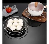 Risveglio Multifonction pour grille vapeur et support de casserole en acier inoxydable, dessous de plat de cuisine résistant à la chaleur avec base antidérapante