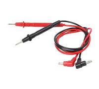 Risveglio Multimètre numérique avec sondes à aiguille en cuivre 61,5 cm | Lot de 2 stylos pour fil en silicone souple, gaine isolée en ABS, douille croisée pour multimètres standard