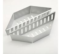 Risveglio Panier à charbon portable en métal robuste avec grille de ventilation efficace pour barbecue