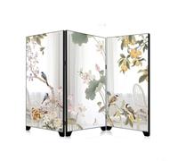 Risveglio Paravent pliable en acrylique de style créatif, décoration de table miroir artistique, panneau de mousse de PVC pliable, décoration de salon, bureau, étagère, noir, 23 x 11 cm (A)