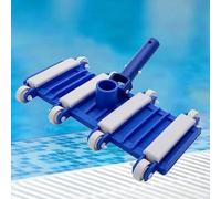 Risveglio Piscine flexible de 35,6 cm pour tête d'aspiration avec brosses latérales, piscine enterrée en béton lestée, 125 poteaux et tuyau de 15 cm