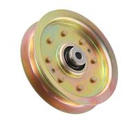 Risveglio Poulie de renvoi à rainure unique pour tondeuse à gazon, compatible avec 956 04129 756 04129B 753 08171, partie de courroie de pont revêtue de zinc