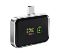 Risveglio Pour disjoncteur de charge intelligent compact de 140 W, moniteur numérique en temps réel, coupure automatique, matériau ABS (argent)