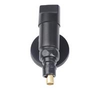 Risveglio Pour robinet d'arrêt d'eau compact en acier inoxydable G1/2, valve d'angle d'ouverture rapide pour machine à laver, évier, toilettes et pommeau de douche