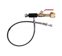Risveglio Quick for Connect Adaptateur de gaz avec tube à ressort de 61 cm, filetage M11 CGA320 W21.8 pour valve de gonflage G5/8, 5000 PSI