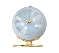Risveglio Réveil silencieux minimaliste, visage phosphorescent, bureau en | Réveil silencieux avec veilleuse lumineuse, minuteur de bureau en métal, minuteur pour étudiants, réveil silencieux facile à