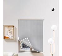 Risveglio Rideau coupe-vent à rétention de chaleur en feuille d'aluminium avec ventilation enroulable pour l'hiver, argenté, 100 x 150 cm
