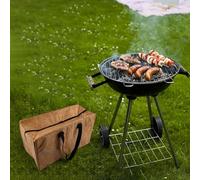 Risveglio Sac de repos à viande pour barbecue avec isolation, refroidisseur réutilisable en plein air et convient pour les grandes coupes comme la poitrine, accessoire de barbecue marron, 47 x 27 x 3