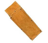 Risveglio Sac de support de canne à souder en cuir de vache, pochette de rangement robuste pour électrodes pour soudeurs professionnels, organisateur d'outils durable avec attache de ceinture