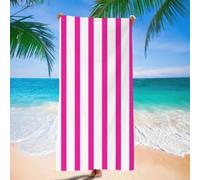 Risveglio Serviette de plage double face en velours à séchage rapide avec écran solaire, douce, absorbante, légère, pour pique-nique, yoga, portable, 160 x 80 cm