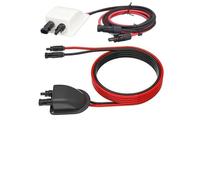 Risveglio Solaire résistant aux intempéries pour système d'entrée à double câble avec rallonge de 2 m, presse-étoupe ABS IP68 pour installation de panneaux PV sur toit de yacht, noir