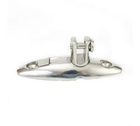 Risveglio Support de charnière de pont à dégagement rapide en acier inoxydable T316 pour dessus de bimini - Matériel marin résistant 2,5-0,5 cm x 7,6-1,3 cm