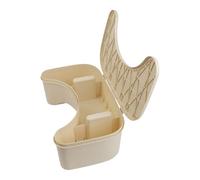 Risveglio Tabouret de toilette accroupi avec boîte de rangement, repose-pieds ergonomique, position améliorée de la salle de bain, PP pour marche en plastique, à nettoyer, blanc