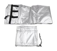 Risveglio Tuyau de climatiseur portable argenté pour manchon isolant, pour conduits de 12,7 cm et 159,9 cm, enveloppe de réduction de chaleur à 3 couches, réglable jusqu'à 1518,9 cm