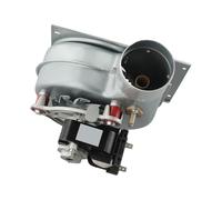 Risveglio Ventilateur à moteur stable en aluminium 35 W pour four de chauffage escargot ventilation murale équipement à suspendre Argenté