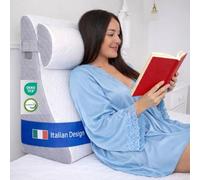 Ritalia® Coussin de Lecture pour lit Extra Large 60x60x30 cm | Coussin de Lecture Adulte Confortable | Coussin Anti Reflux gastrique Polyvalent avec Soutien Lombaire