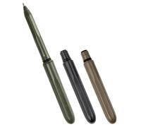 Rite in the Rain Lot de 3 stylos EDC toutes saisons, terre foncée plate, noir, OD Green Pokka encre noire 0,8 mm, pointe fine (n° TAC92)