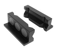RiToEasysports Coussinets de Mâchoires d'étau, Coussinets de Protection d'insertion de Pince de Mâchoire 'étau Magnétique en Alliage 'aluminium, Couvercle de Mâchoires Réversible pour Pièces