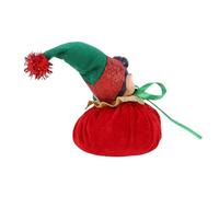 RiToEasysports Décoration de Figurine D'elfe de Noël, Poupée en Peluche Douce avec Caoutchouc en Fiber de Polyester pour Décoration de Cheminée D'étagère de Maison (Wine Red)