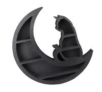 RiToEasysports Étagère en Bois Moon Cat, élégant Présentoir en Bois Multicouche pour Salle de Jeux ou Crèche, Parfait pour Les âges, contreplaqué, 31x30x4cm
