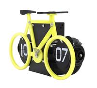 RiToEasysports Horloge de Bureau à Rabat en Forme de Vélo, Vintage, Rétro, Minuterie Mécanique, Rappel pour la Décoration de la Maison et du Bureau, en Acier Inoxydable, 20x9x12cm (Yellow)