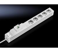 Rittal 7240280 Steckdosenleiste 48,3cm Rittal 5fach mit FI-Schalter 16A