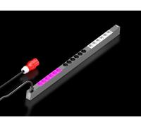 Rittal PDU Basic - Unité de distribution d'alimentation - CA 400 V - 11 kW - 3 phases - Connexions de sortie : 18 (18 x connecteur CEE 7/3) - 0U - 3 m cordon