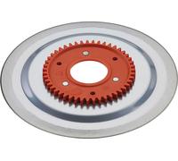 ritter Couteau de rechange 554.185 lisse Couteau à jambon/charcuterie avec roue dentée orange adapté à Contura3, Sono5, Solida2,4,5