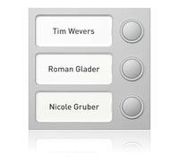 Ritto Portier Module de touches 1875320 3 touches Argent