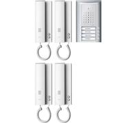 Ritto by Schneider Interphone-portier filaire Kit complet 1841420 4 familles argent (1841420)