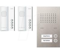 RITTO RGE1818425 - Kit d'interphones audio ACERO, immeuble à 2 appartements