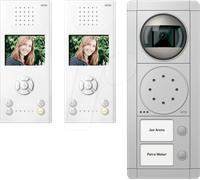 RITTO RGE1892420 - Kit d'interphones vidéo, immeuble à 2 appartements
