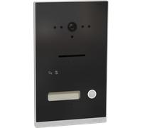 RITTO RGE2015130 - Interphone vidéo pour maison individuelle, encastré, anthracite