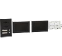 RITTO RGE2094250 - Interphone vidéo pour maison à deux appartements, encastré, anth