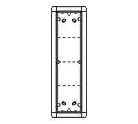 Ritto Ritto Cadre AP Portier blanc 4 fois, 133x423 mm 1883470 Quantité:1