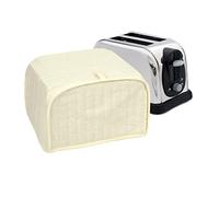 RITZ Housse matelassée en polyester/coton pour grille-pain à deux tranches, protection contre la poussière et les traces de doigts, lavable en machine, naturel